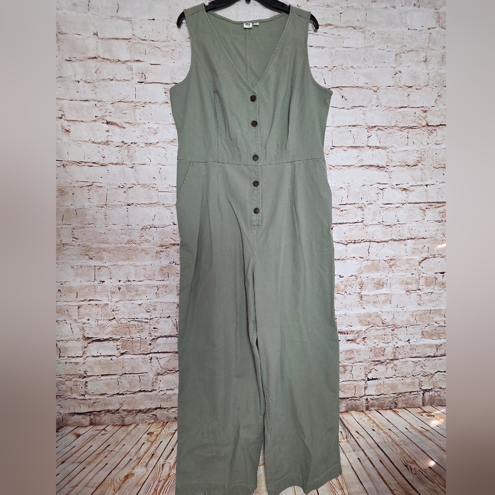 Gap Jumpsuit Size 16 Tall Green Sleeveless